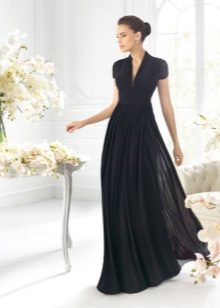 Empire black evening dress