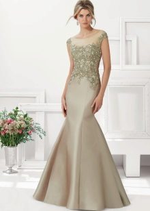 Mermaid evening dress for women 40 years old