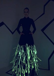 luminous prom dress