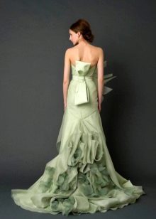 Wedding dress light green