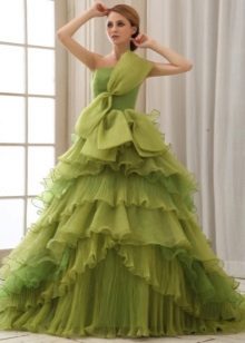 Wedding dress olive