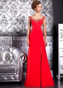 Red wedding dress