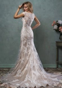 Lace Backless Wedding Dress