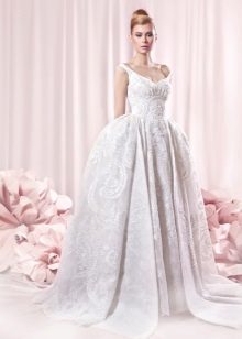 Classic puffy wedding dress