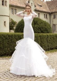 Mermaid Wedding Dress with Full Skirt