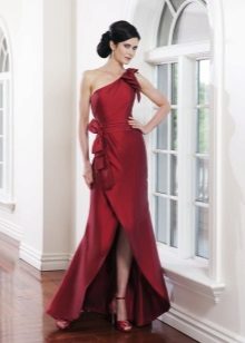 Full satin evening gown