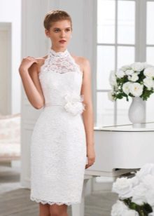Elegant sheath wedding dress