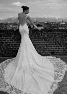 Lace Train Wedding Dress