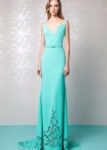 Tony Ward Embroidered Evening Dress