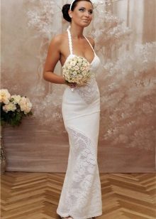 Crochet sirloin knitted wedding dress