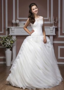 Hadassa Diamond Wedding Dress with Layered Skirt