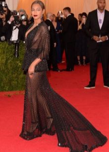 Candid Beyonce Train Evening Dress