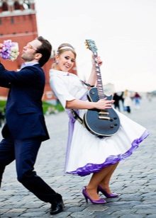 Blue Petticoat Wedding Dress