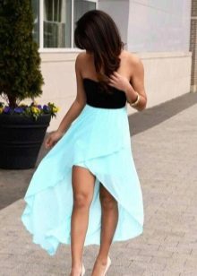 Black and turquoise dress