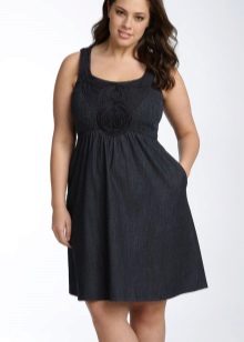 Sundress za debele traperice