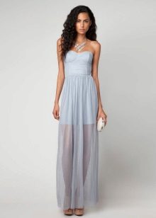Long blue dress