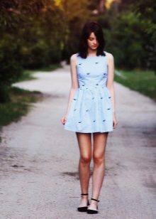 Baby blue dress
