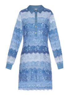 Light blue shirt dress