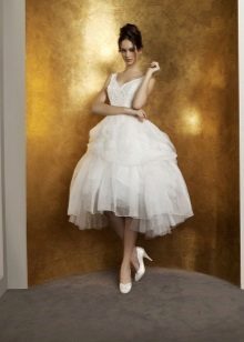 Wedding dress from Antonia Riva short magnificent