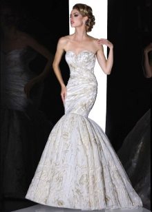 Mermaid Wedding Dress with Full Tail