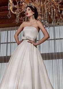 Satin Sash Wedding Dress