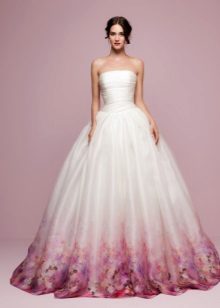 Lush color wedding dress