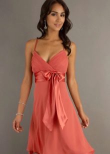 Red Terracotta Coral Dress