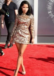 Short leopard print dress