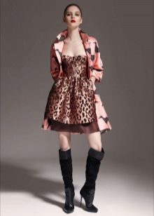 Leopard trench coat