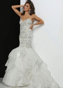 Mermaid Wedding Dress with Full Skirt