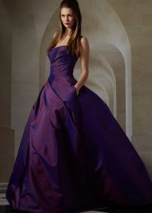 Long eggplant dress