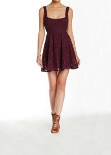 Brown eggplant dress sandals
