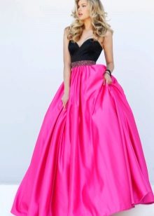 Black Fuchsia Dress