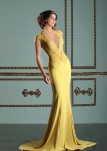 Mustard beautiful dress