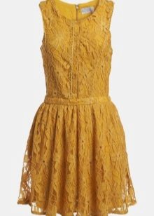 Mustard Lace Dress