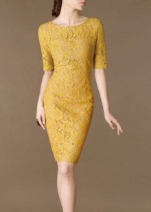 Mustard Lace Dress