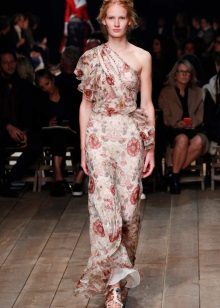 Ruffle Chiffon Dress