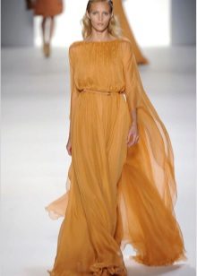 Long Sleeve Chiffon Dress