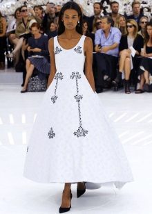 Chanel Wedding Dress with Black