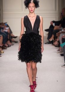 Mid-Length Fringed Evening Dress