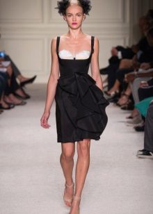 White bodice midi evening dress