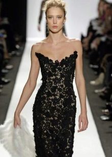 Knitted evening dress