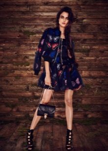 Colored dress with a jacket