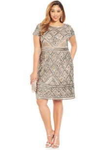 Medium length dress for full, hiding belly