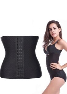 Belly tightening - a body-shaping corset under clothes