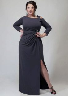 Long dresses of the right style for obese girls