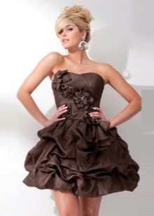 Short brown dress