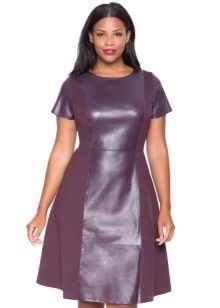 Full dress with leather accents