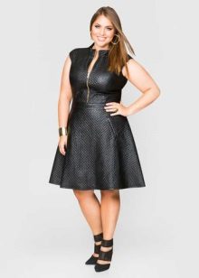 Leather dress for overweight women