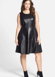 Leather dress for overweight women